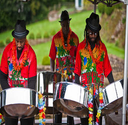 Steel bands perfect for bringing the vibes and enrgy of carnival to your mardi geras themed event. book steel bands and tropical entertainers for hire